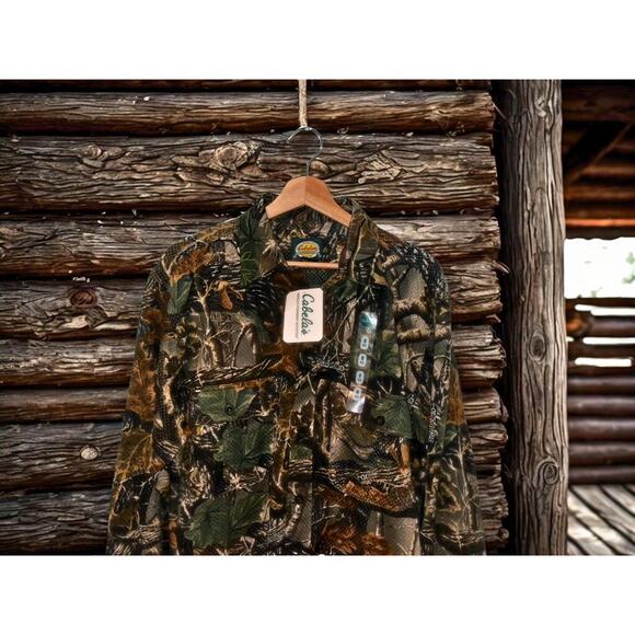 Cabela’s Seclusion 3D Camo Shirt Men’s M Reg VTG Deadstock NWT Hunting Outdoor - Picture 2 of 9